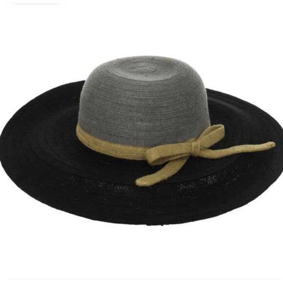 Collection Eighteen Women’s Knit Floppy Ribbed Sun Hat Sunday Glam O/S - Picture 1 of 5